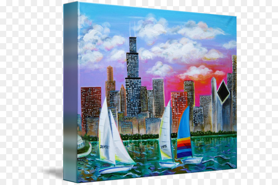 Pintura De Paisagem Urbana，Horizonte PNG