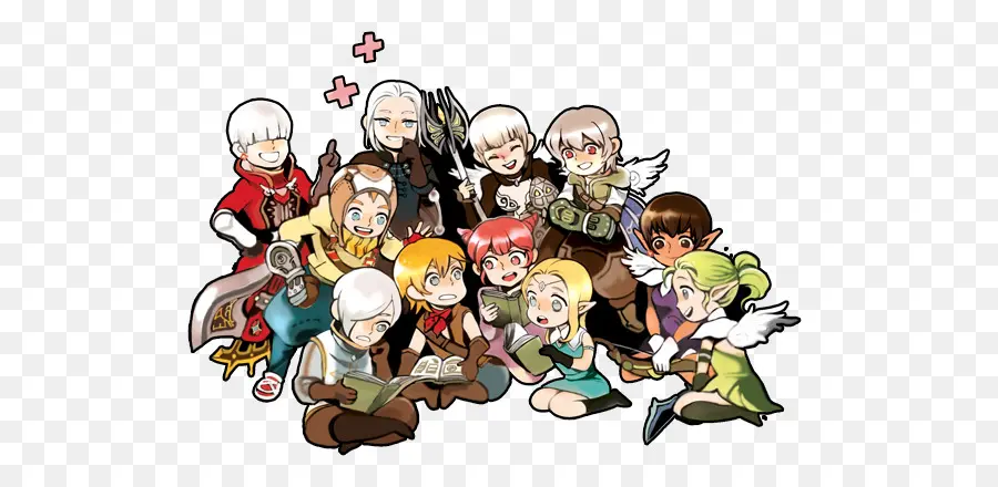 Grupo De Personagens De Desenhos Animados，Grupo PNG