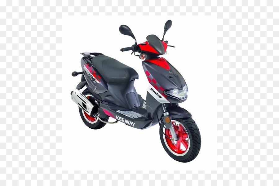 Scooter Vermelha E Preta，Moto PNG