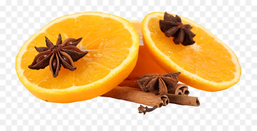 Fatias De Laranja，Paus De Canela PNG