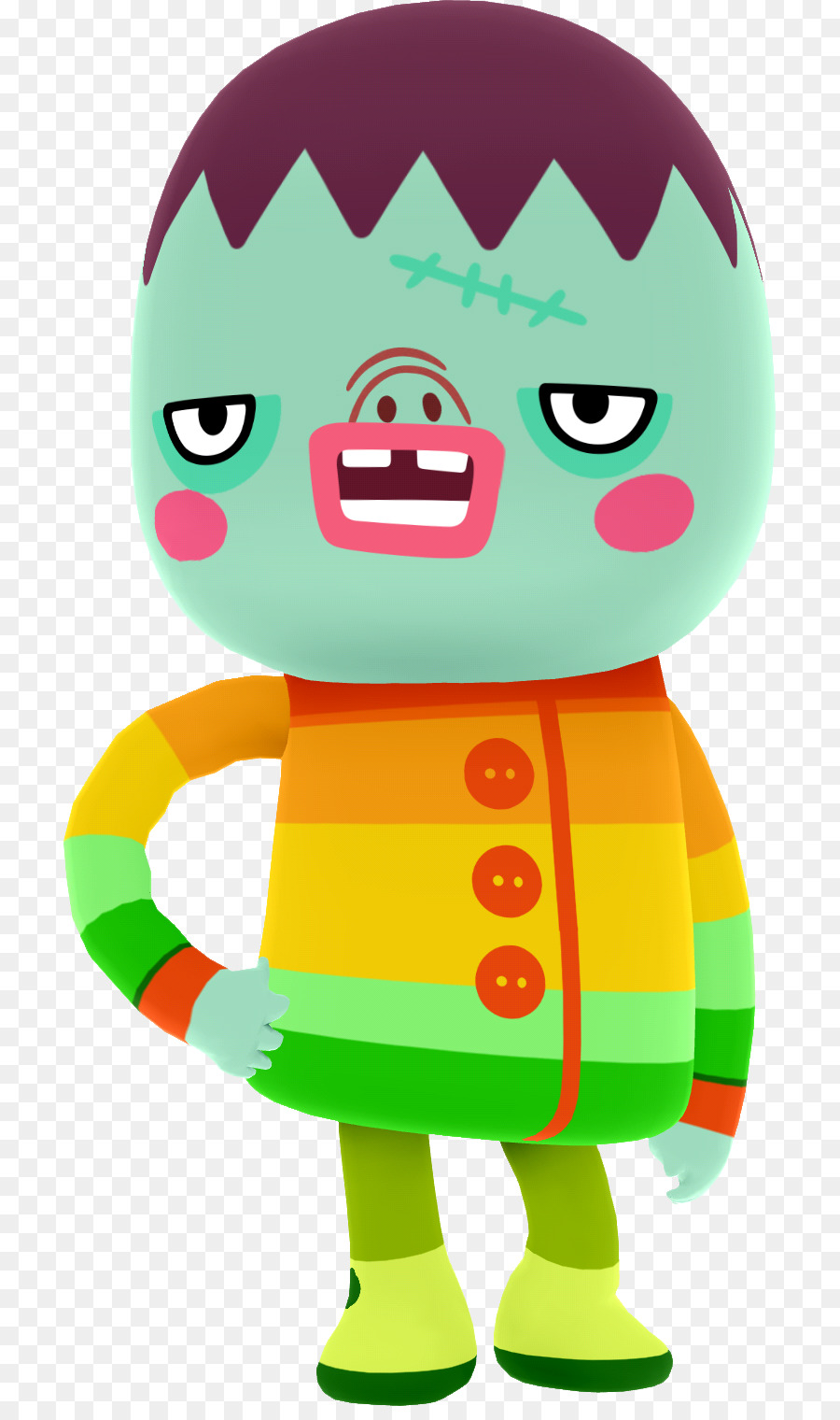 Personagem De Desenho Animado，Verde PNG