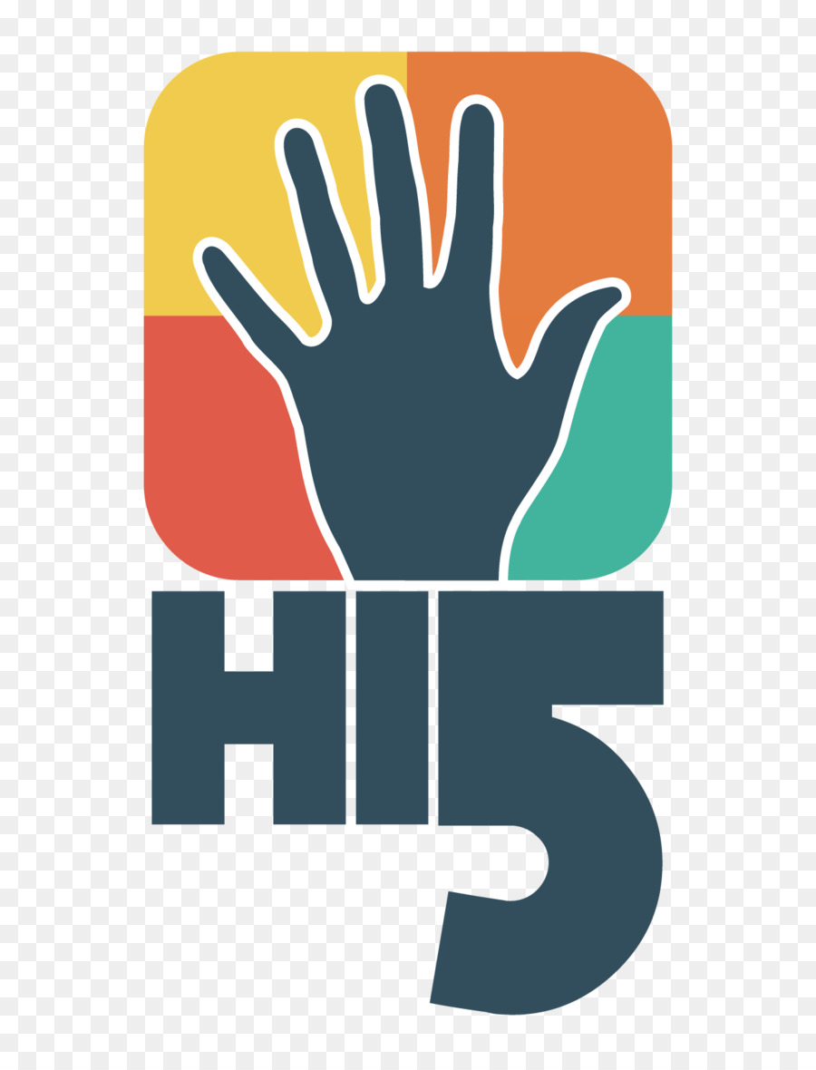 Hi5 Logo，Mão PNG