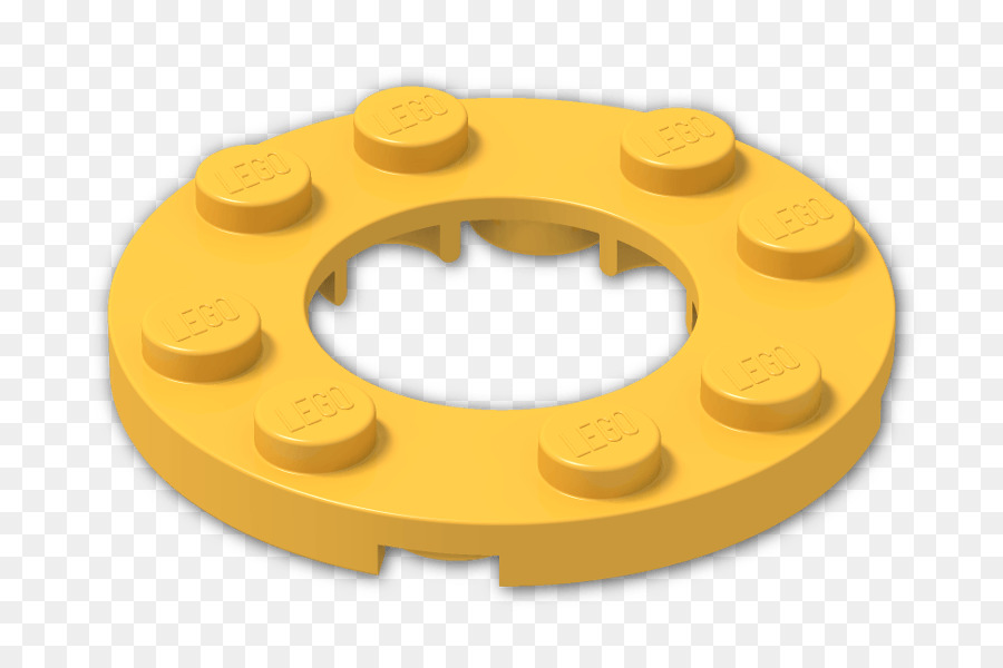 Peça Circular Amarela De Lego，Lego PNG