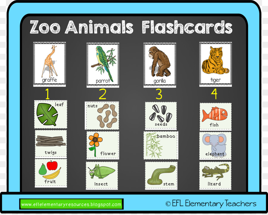 Flashcards De Animais Do Zoológico，Animais PNG