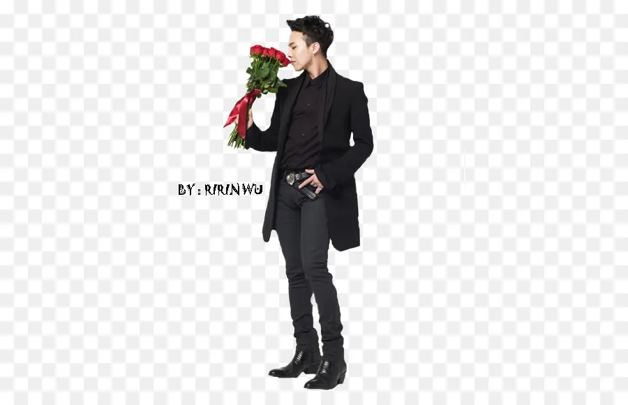 Homem Com Rosas，Flores PNG