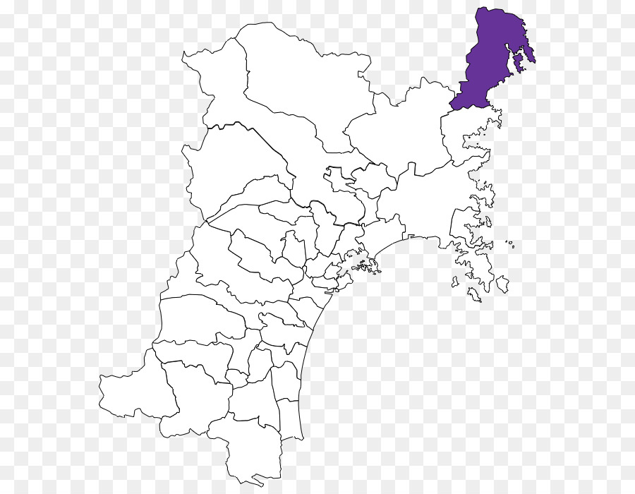 Prefeitura De Miyagi，Mapa PNG