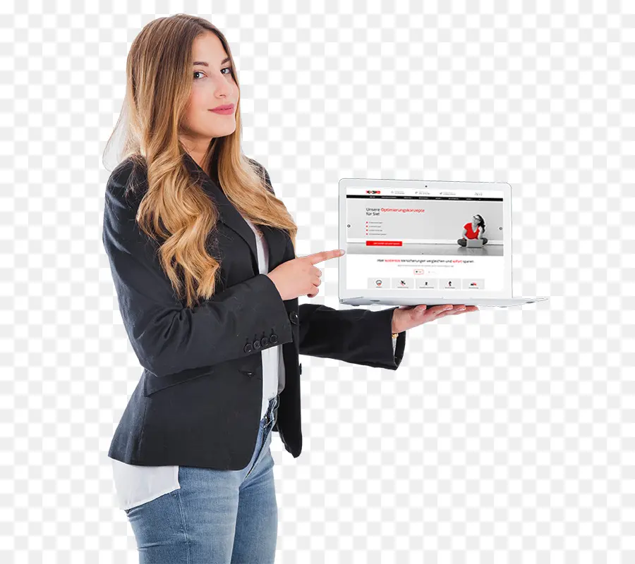 Mulher Com Laptop，Negócios PNG