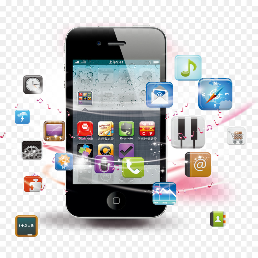 Smartphone Com Aplicativos，Smartphone PNG