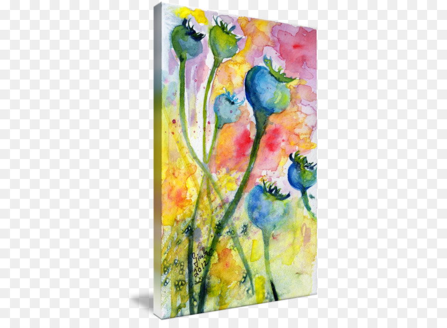 Pintura Em Aquarela，Design Floral PNG