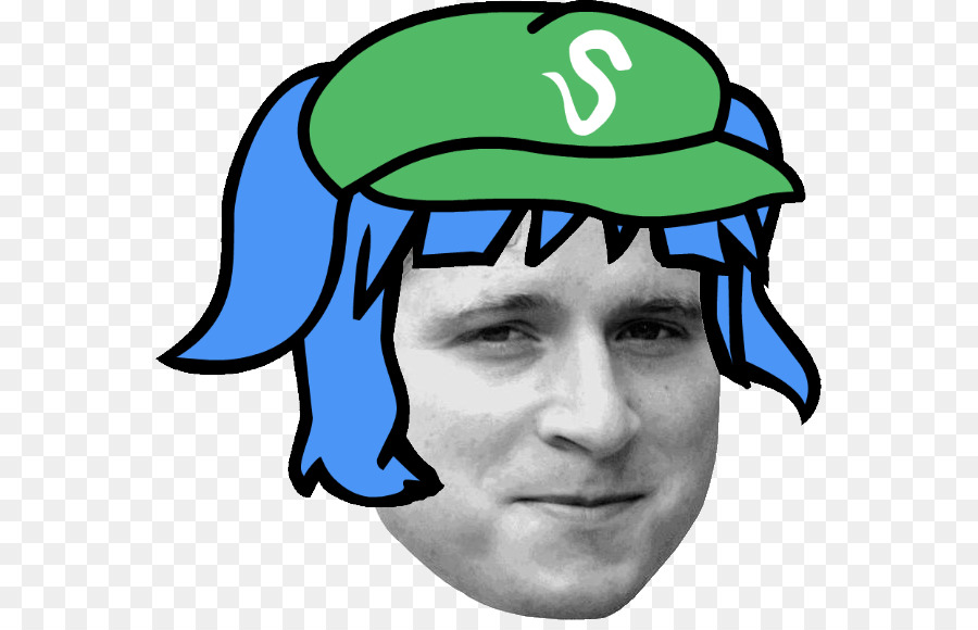 Cara De Desenho Animado，Boné Verde PNG