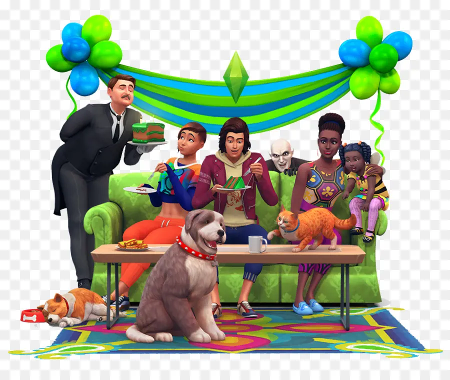 Sims 4 Gatos Cães，Sims 4 De Viver Na Cidade PNG