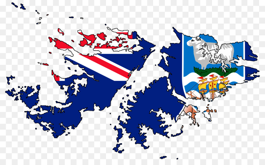 Mapa Das Ilhas Malvinas，Bandeira PNG