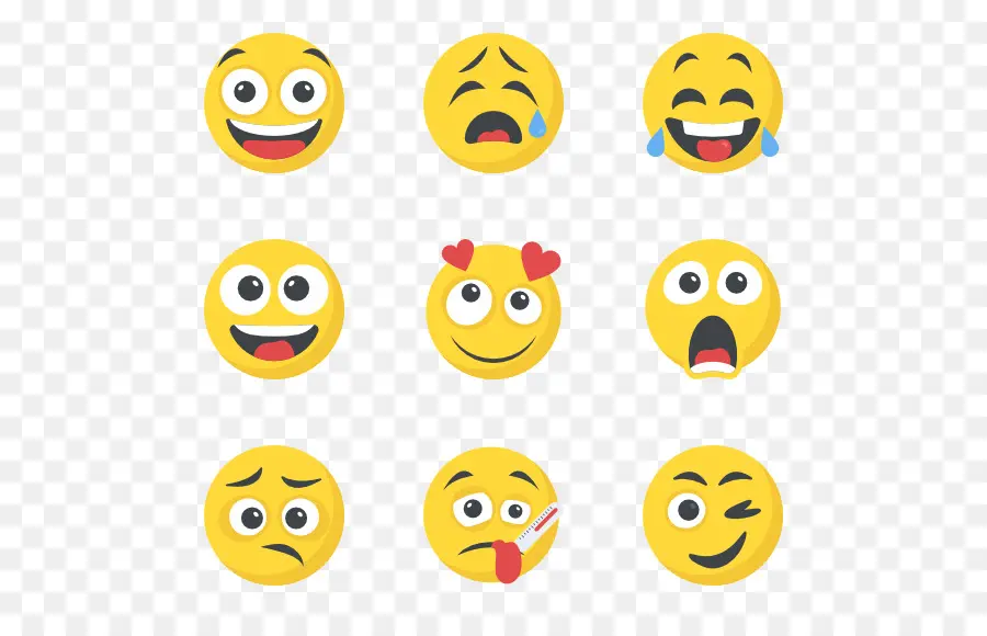 Emojis，Rostos PNG