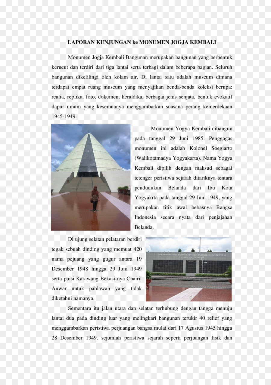 Yogya Kembali Monumento，Yogyakarta PNG