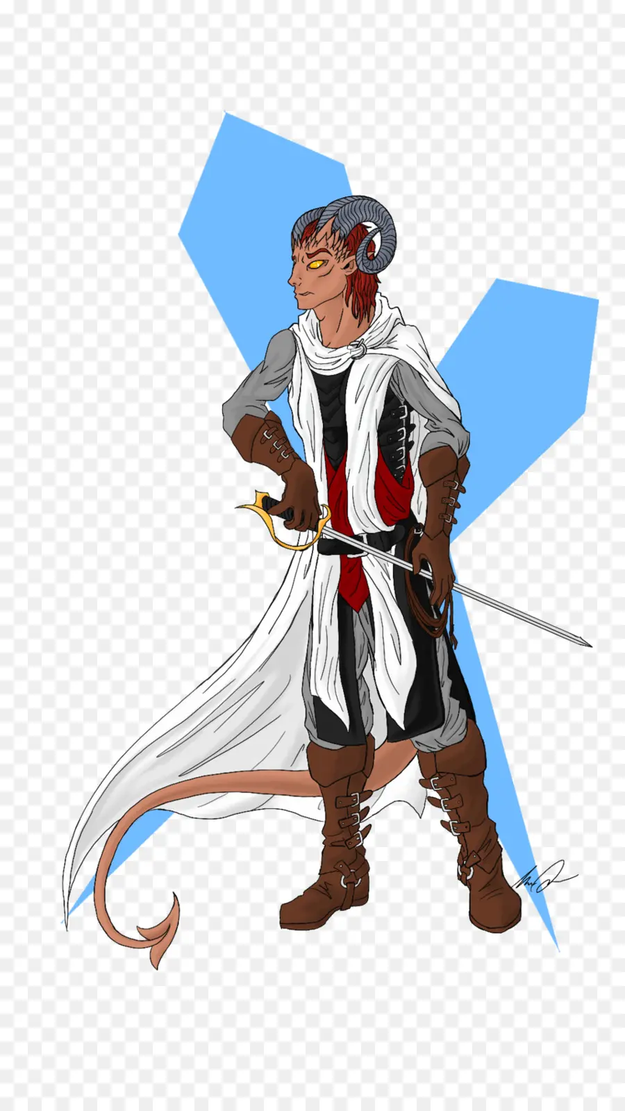 Personagem De Fantasia，Espada PNG