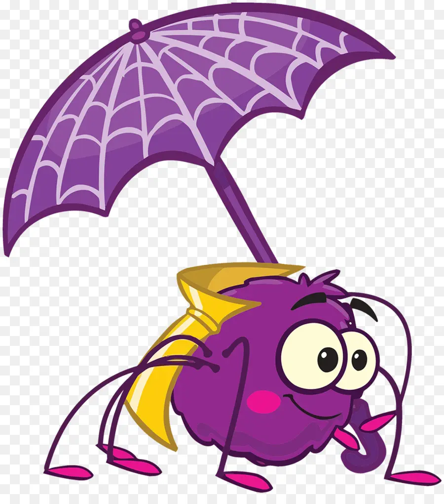 Aranha Dos Desenhos Animados，Roxo PNG