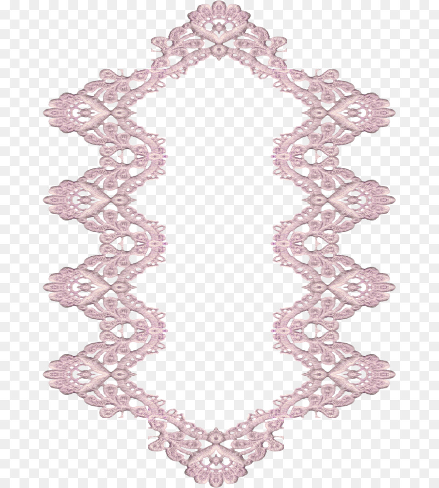 Moldura De Renda Rosa，Decorativo PNG