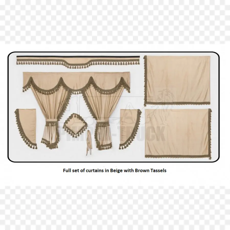 Conjunto De Cortinas，Bege PNG