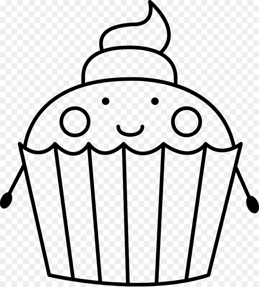 Doodle De Cupcake Fofo，Bolinho PNG