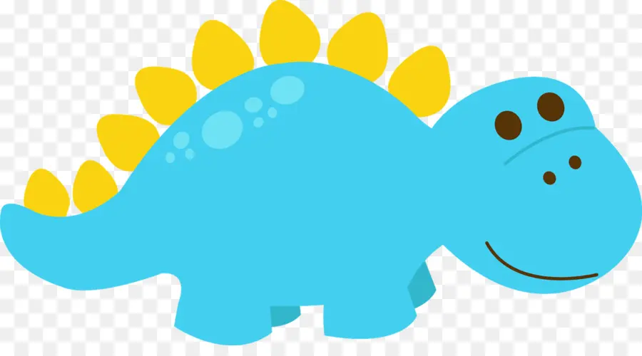 Dinossauro Azul，Desenho Animado PNG