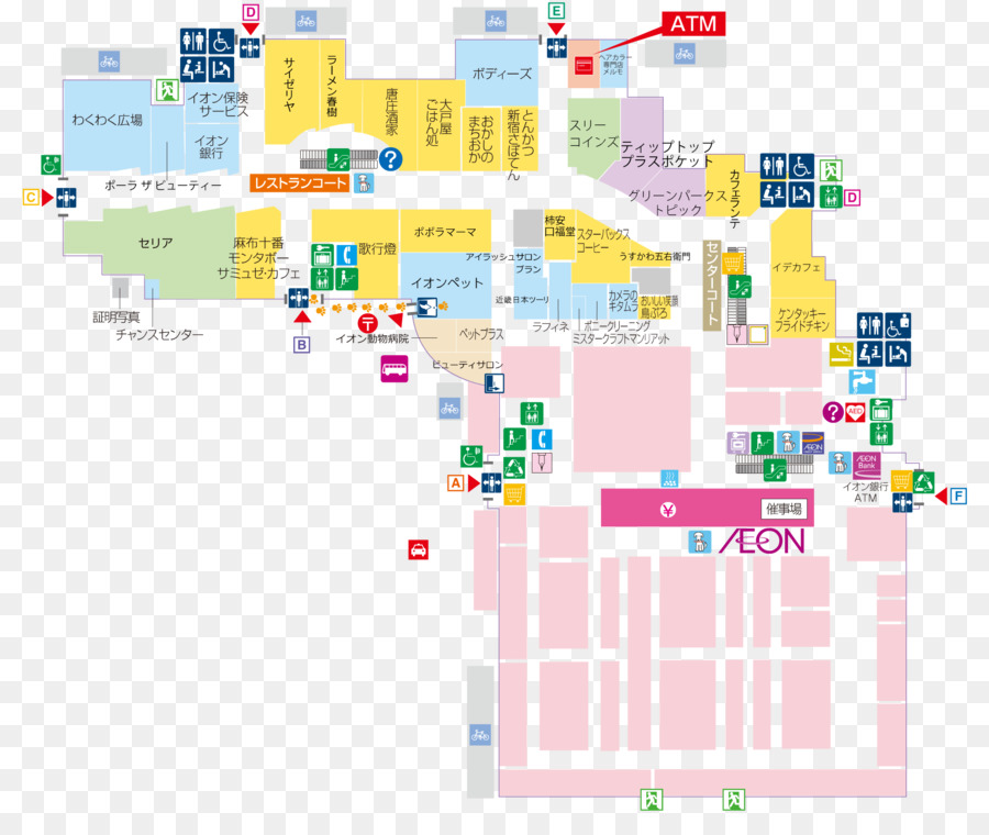 Aeon Mall Kashiwa，Mapa PNG