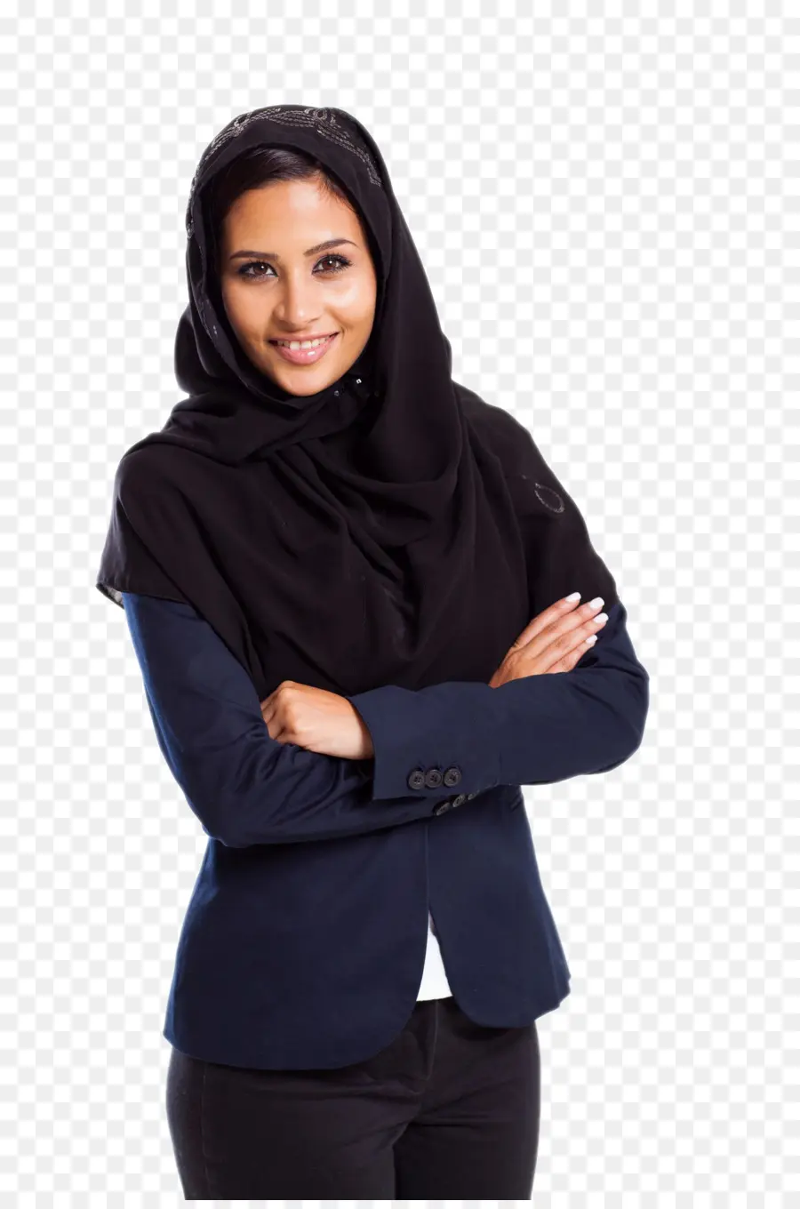 Mulher De Hijab，Sorrindo PNG