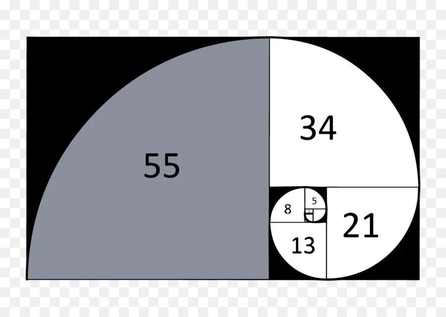 Número De Fibonacci，Razão áurea PNG