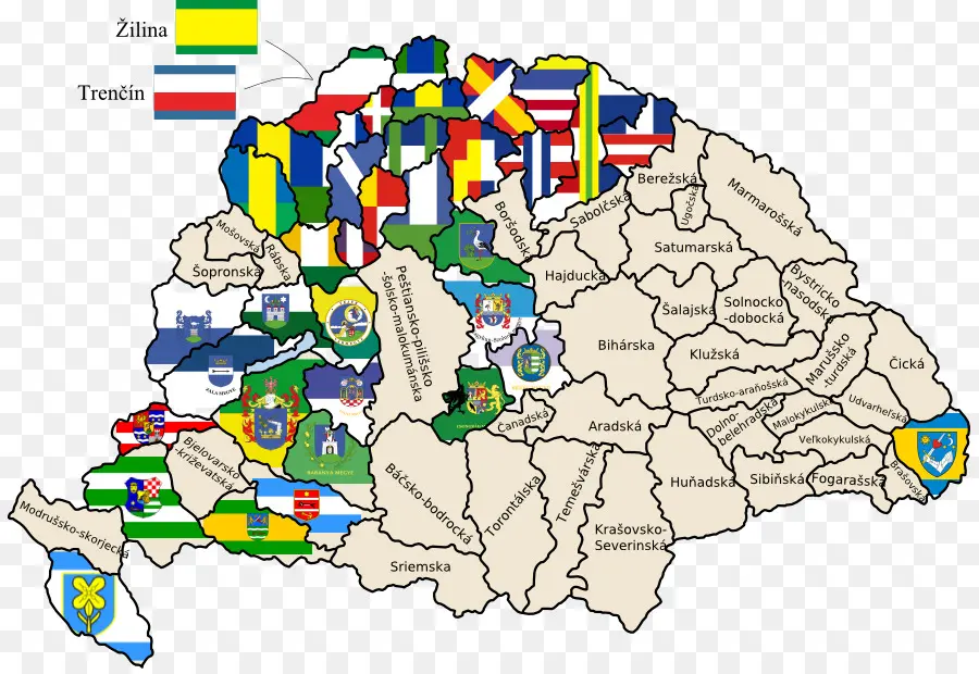 Reino Da Hungria，Condados Da Hungria PNG