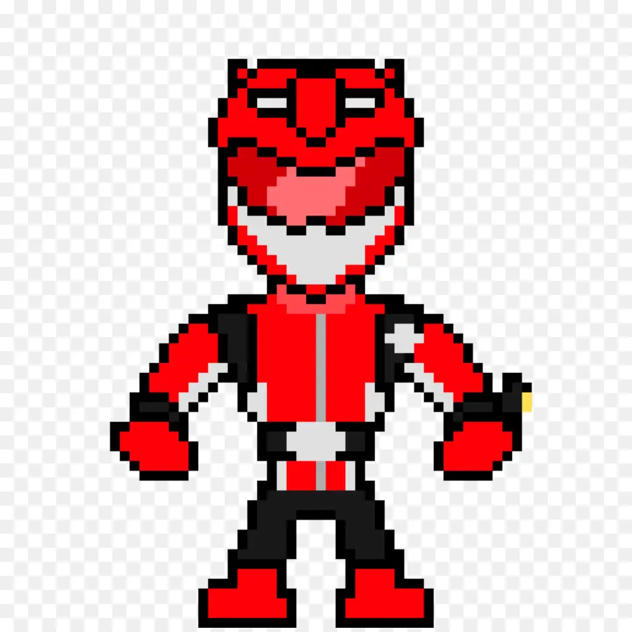 Personagem Pixel Vermelho，Super Herói PNG