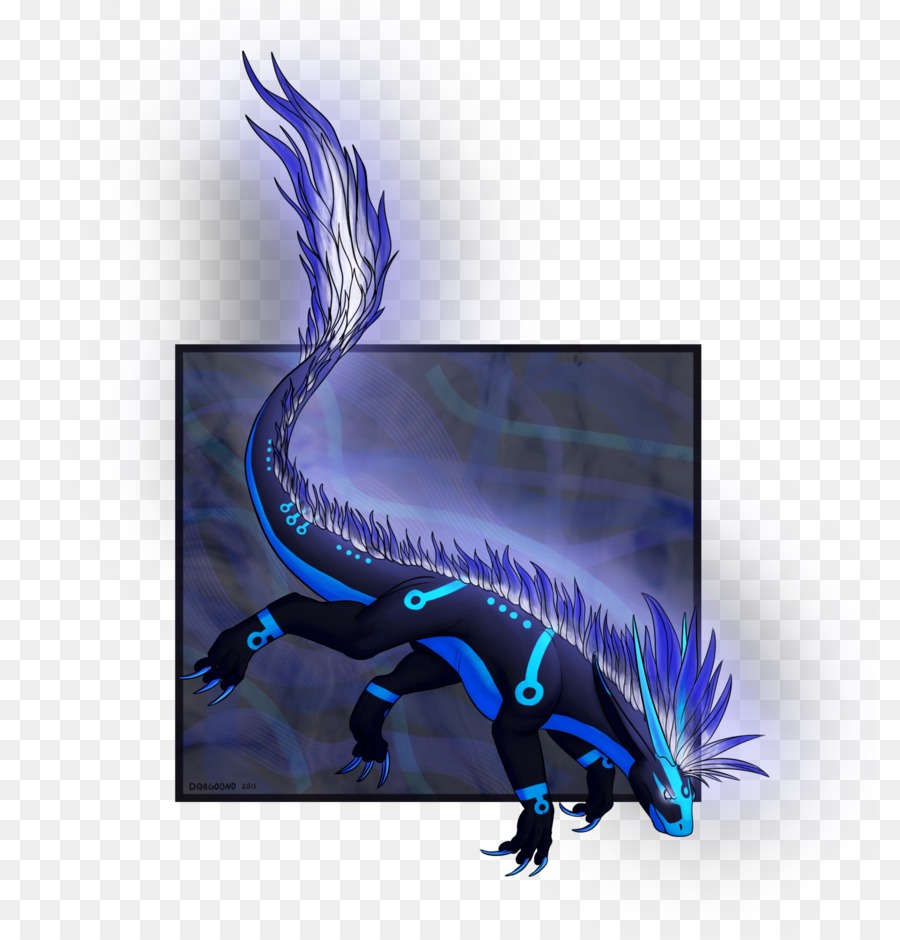 Azul Elétrico，Dragão PNG