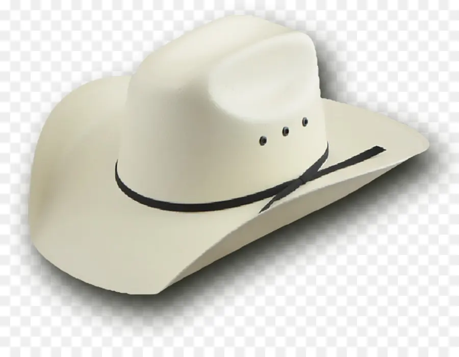 Chapéu De Cowboy Branco，Faixa Vermelha PNG