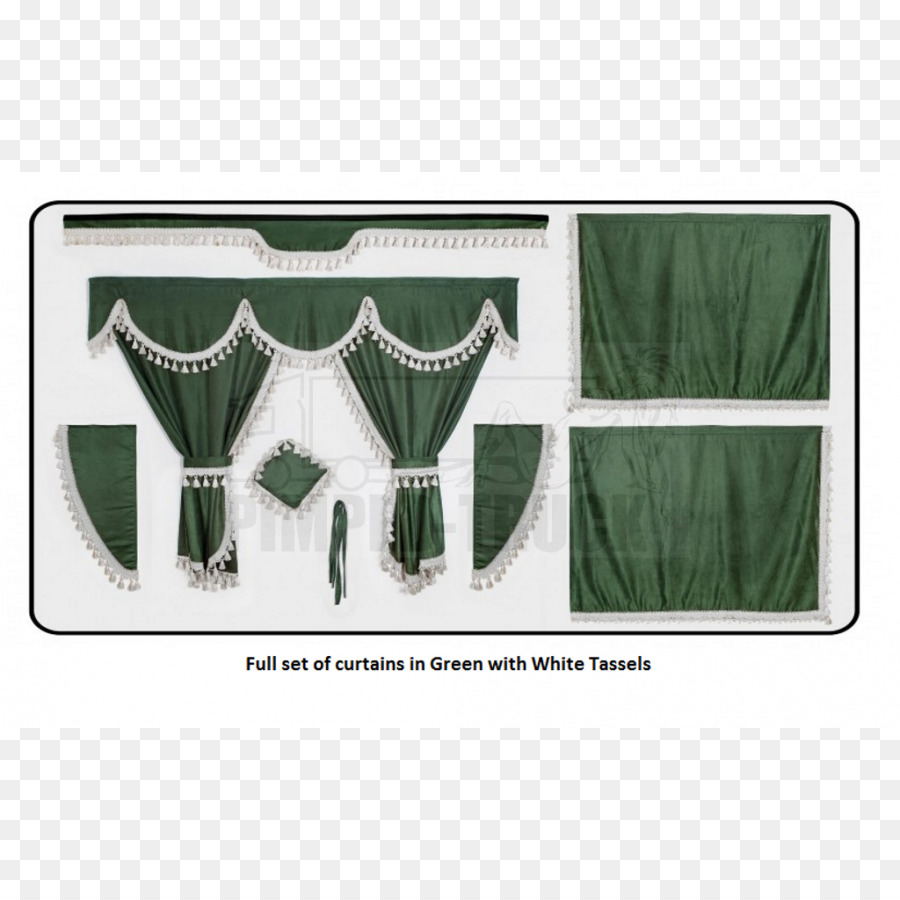 Cortinas Verdes，Borlas Bege PNG