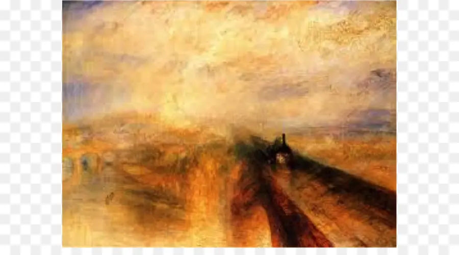 Chuva Vapor E Velocidade Da Estrada De Ferro Great Western，Pintura PNG