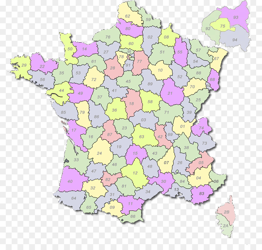 Mapa Da França，Regiões PNG