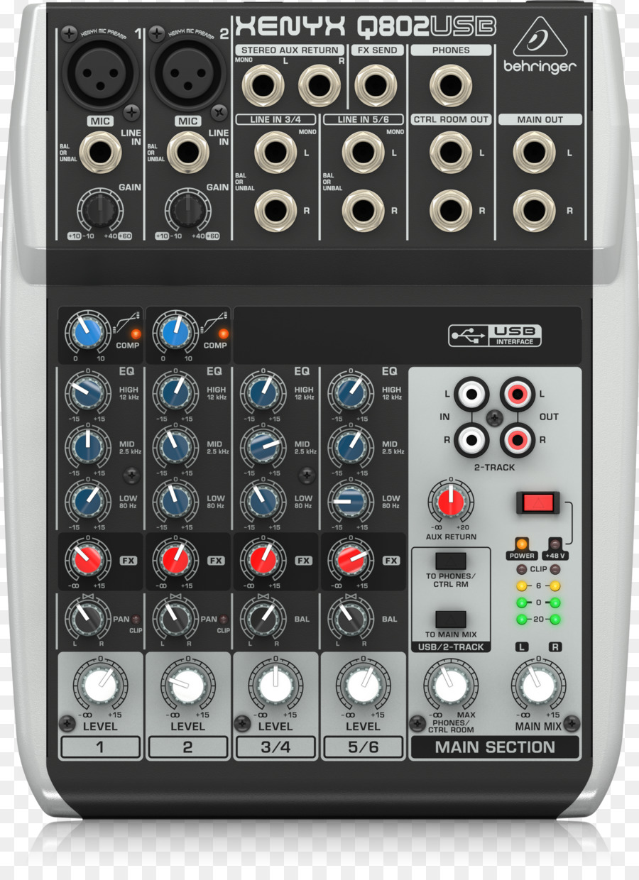 Microfone，Behringer Xenyx Q502usb PNG