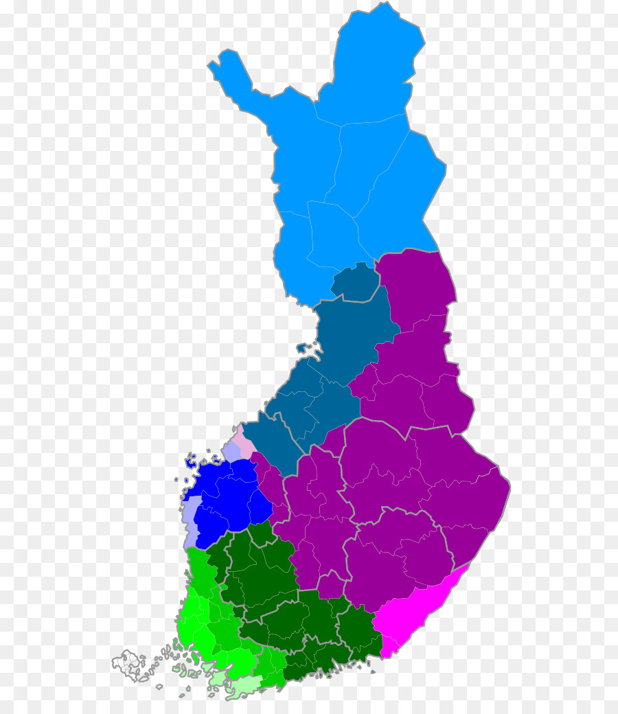 Finlândia，Mapa PNG