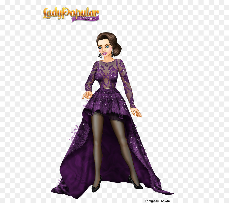 Mulher De Vestido Roxo，Moda PNG