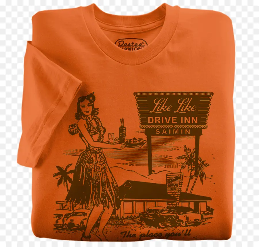 Camiseta Laranja，Roupas PNG