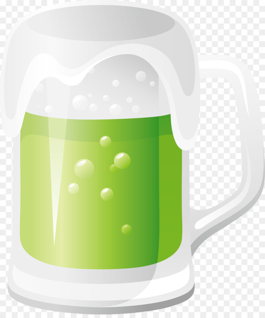 Bebida Verde，Caneca PNG