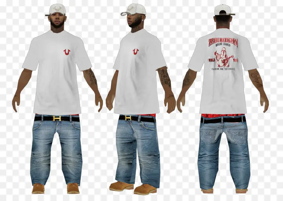 Roupa Casual，Jeans PNG