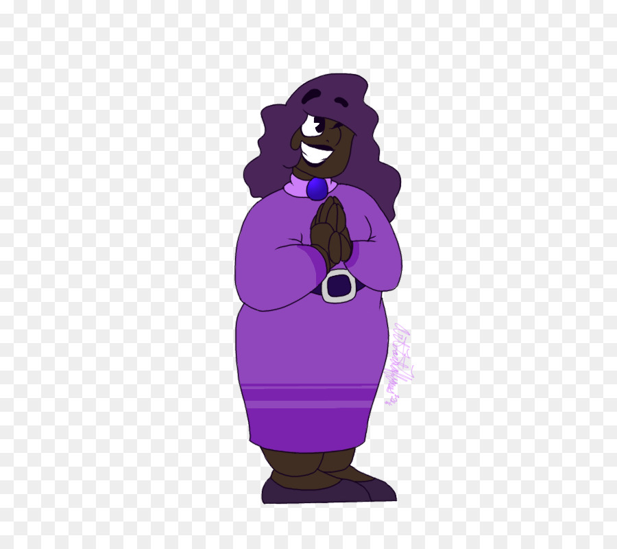 Personagem Animado Em Vestido Roxo，Vestido Roxo PNG