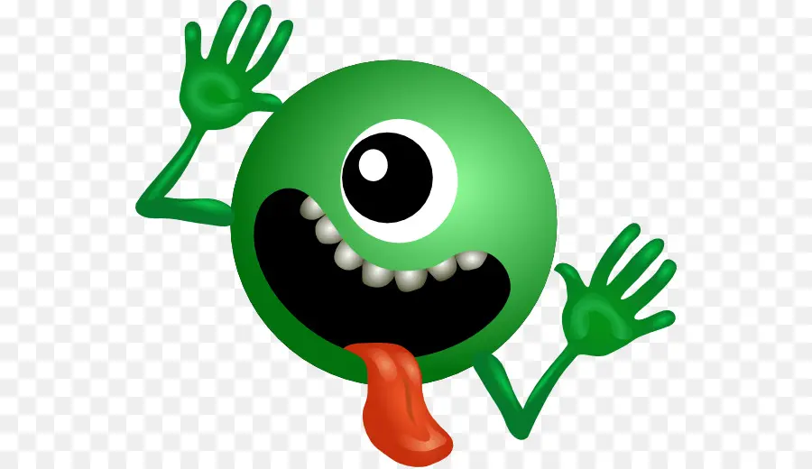 Monstro Verde，Desenho Animado PNG