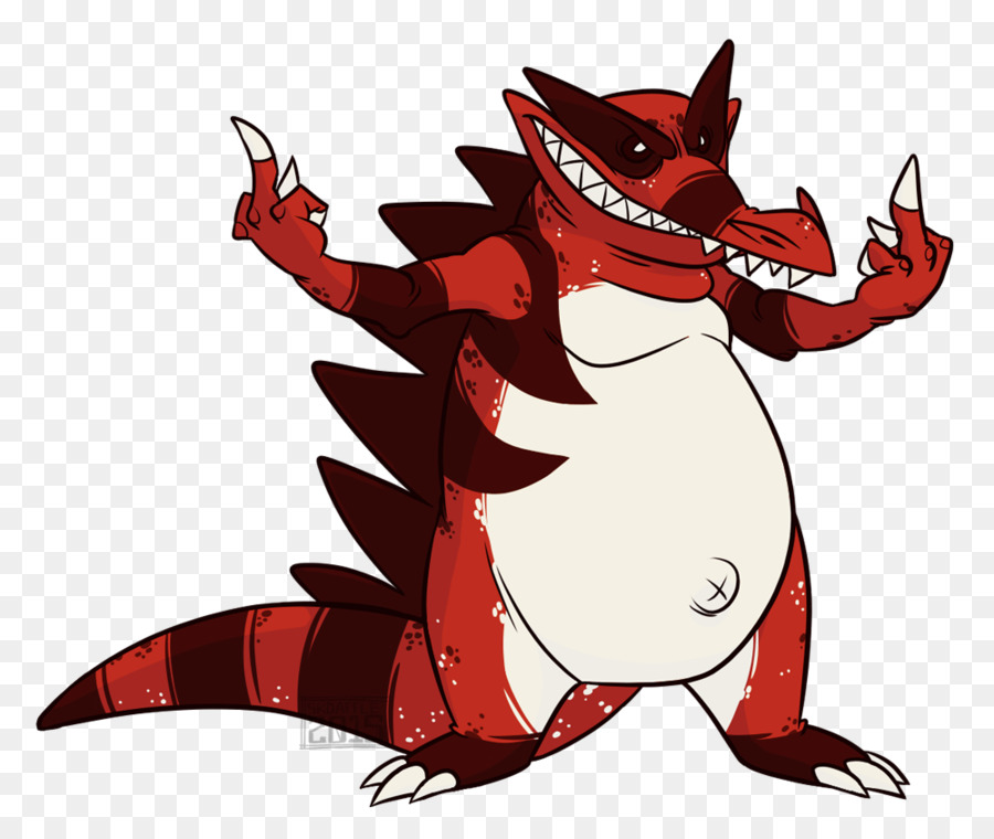 Crocodilo Vermelho，Desenho Animado PNG