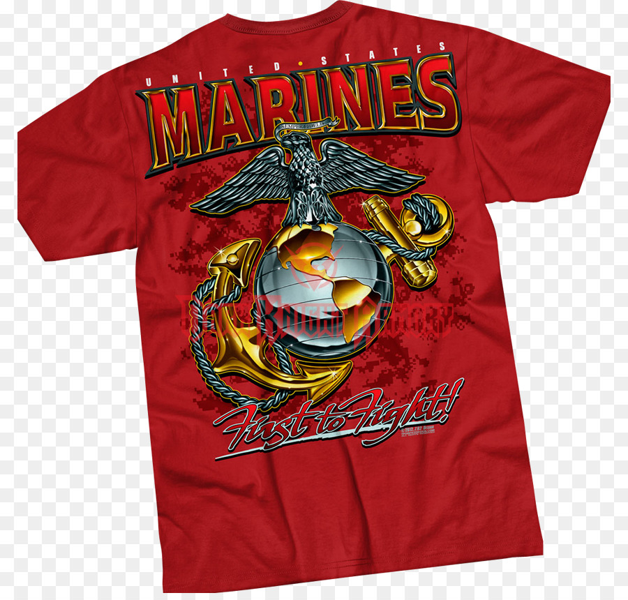 Camiseta Vermelha Dos Fuzileiros Navais，Militares PNG