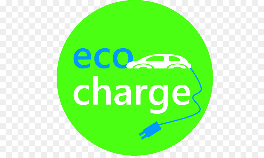 Eco Charge Logo，Carro Elétrico PNG