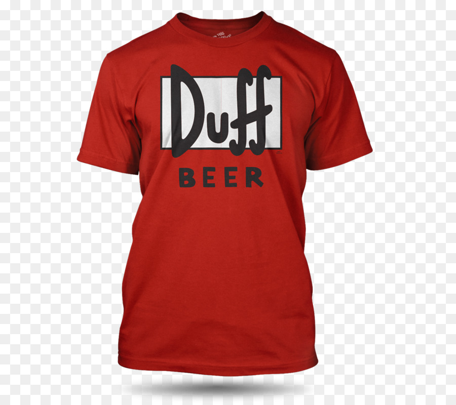 Camiseta Vermelha，Cerveja Duff PNG