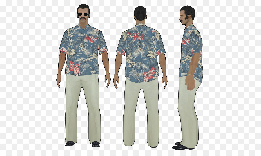 Homem De Camisa Havaiana，Camisa Havaiana PNG