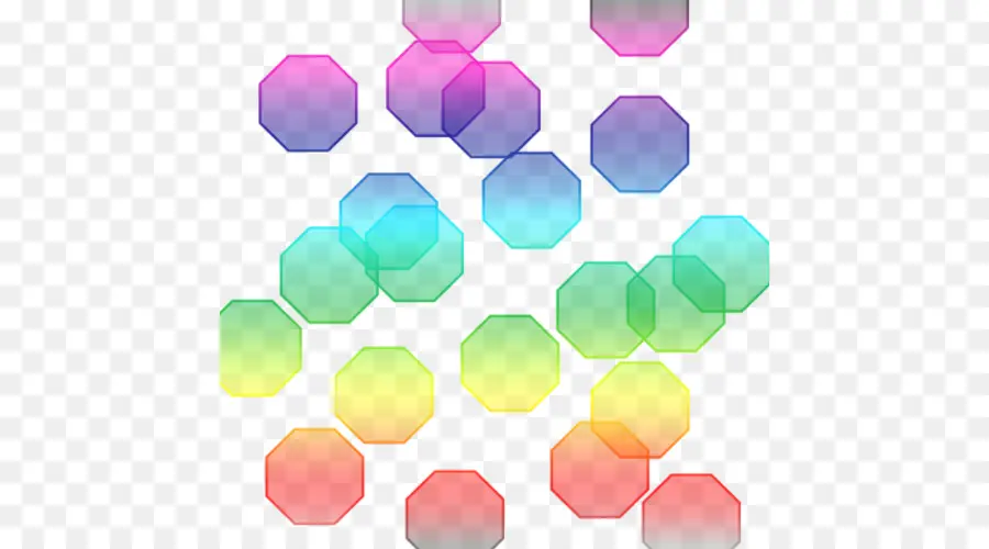 Hexágonos Coloridos，Formas PNG