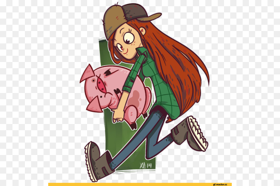 Menina Com Porco，Personagem PNG