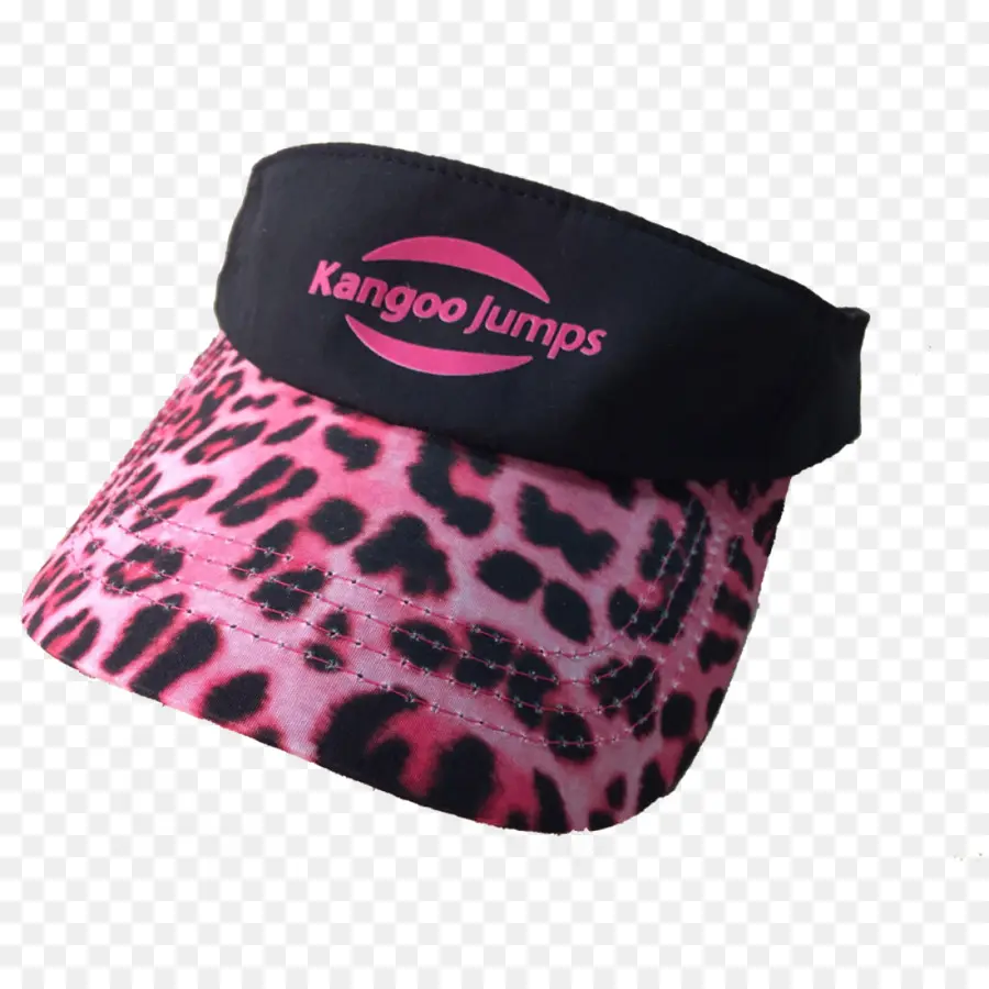 Boné Com Estampa De Leopardo，Rosa PNG